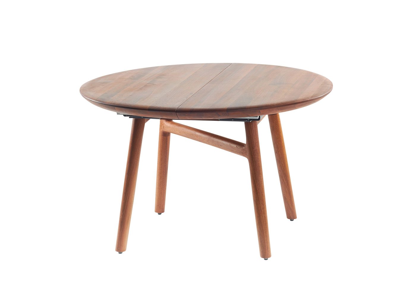 Artisan Dash Extending Dining Table European Walnut D125cm + 60cm