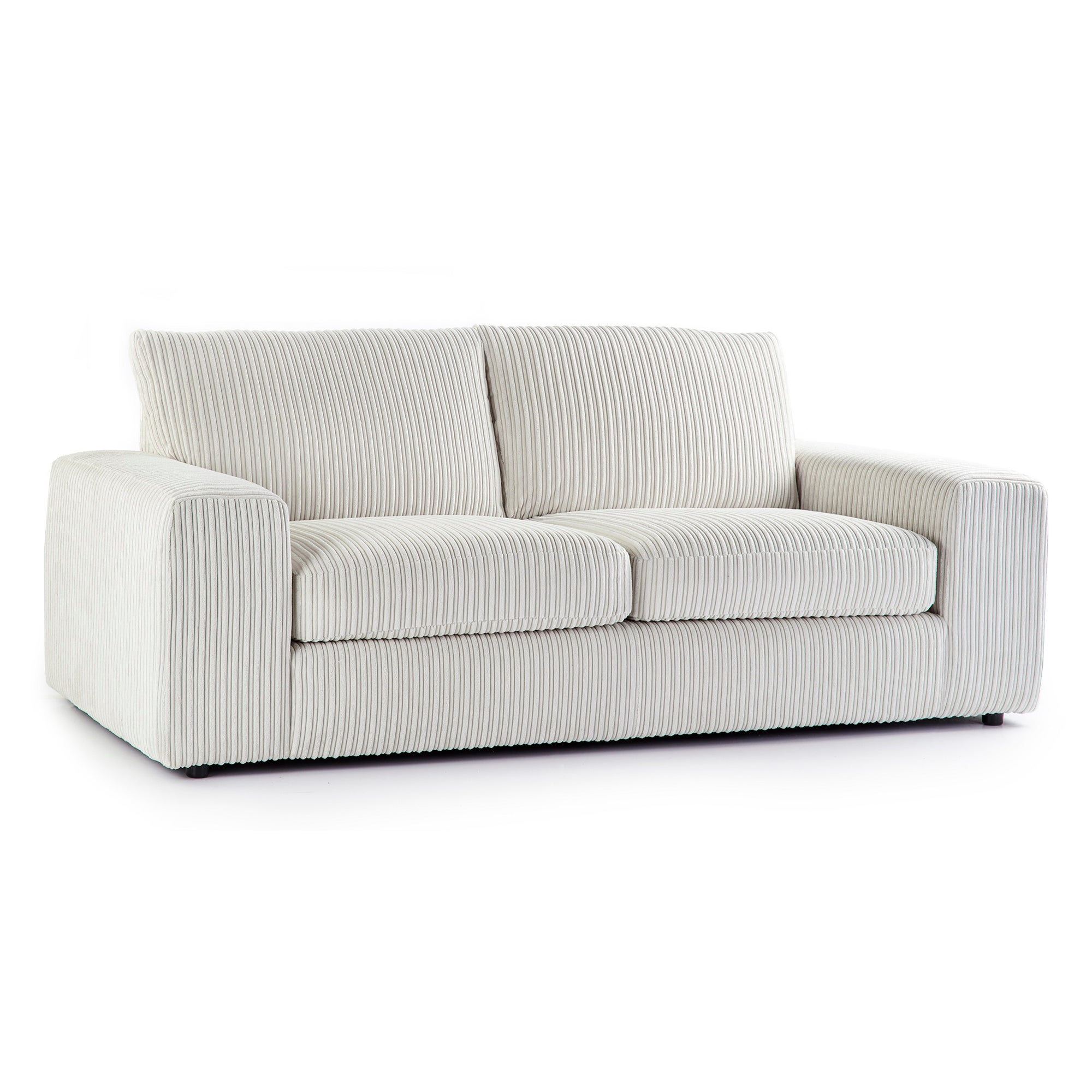 Champ Fabric 3 Seater Sofa Cream