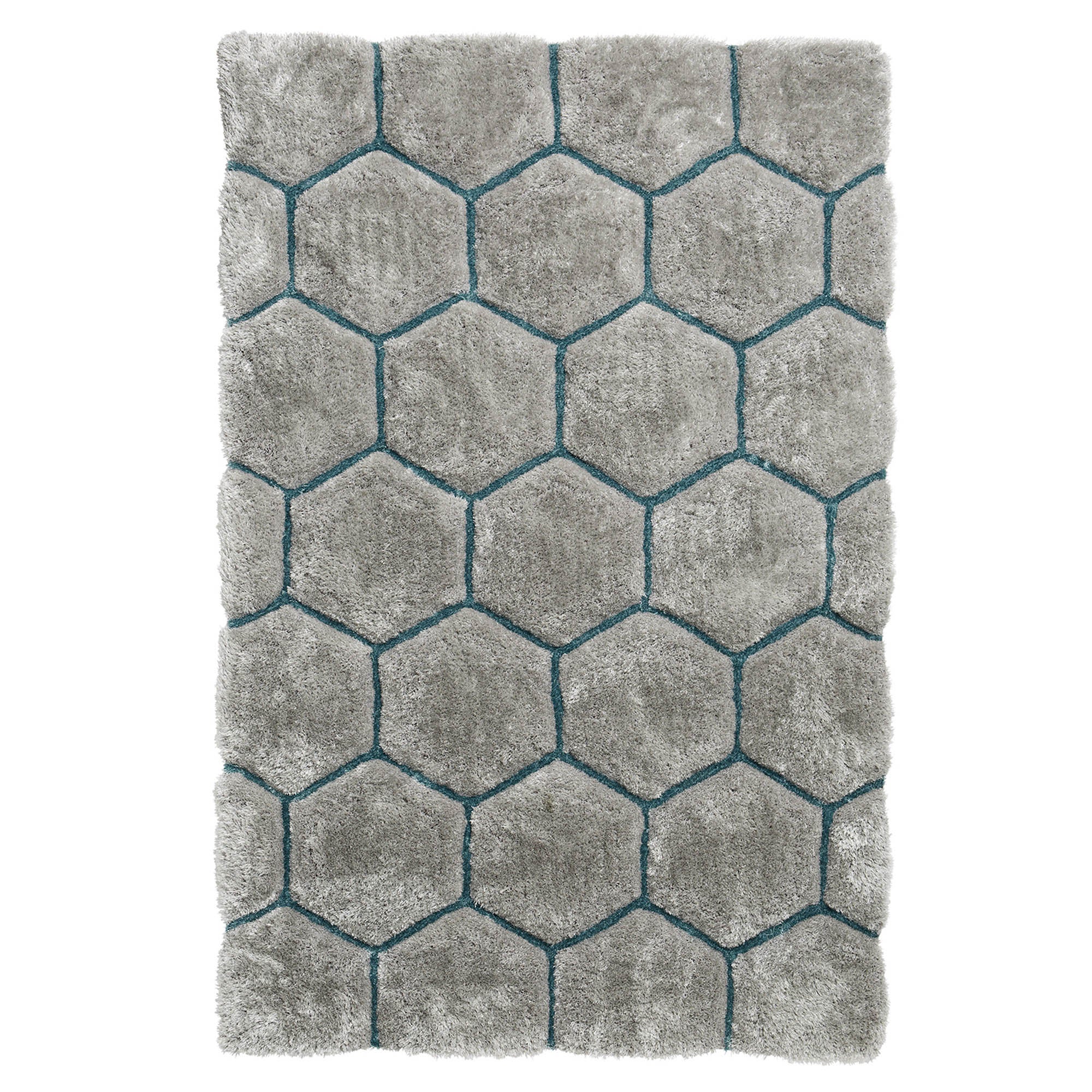 Noble House Honeycomb Rug Grey