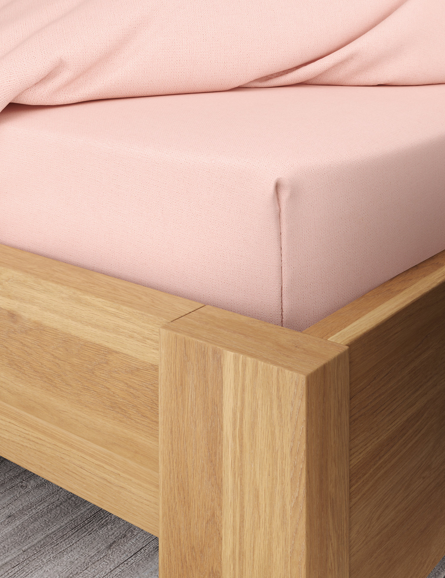 M&S Pure Cotton Brushed Fitted Sheet