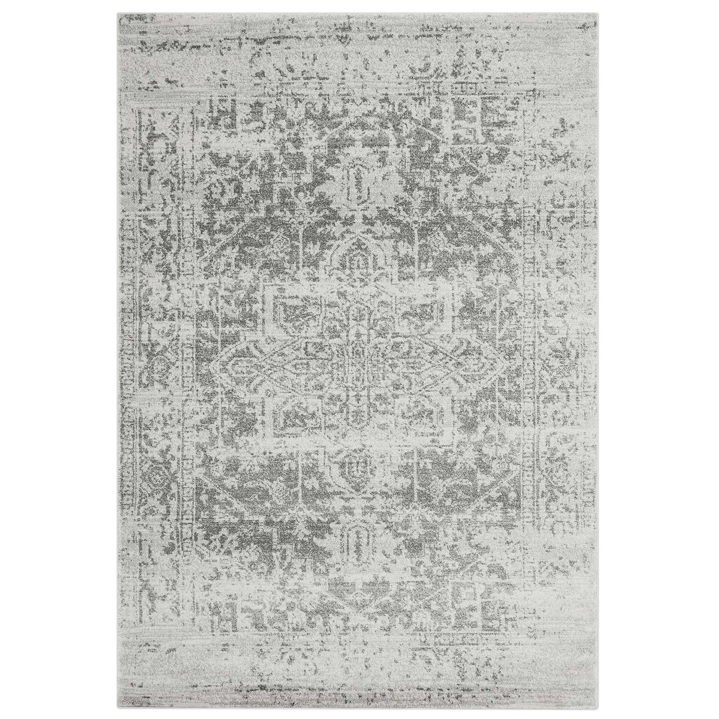 Antique Medallion Rug, Grey