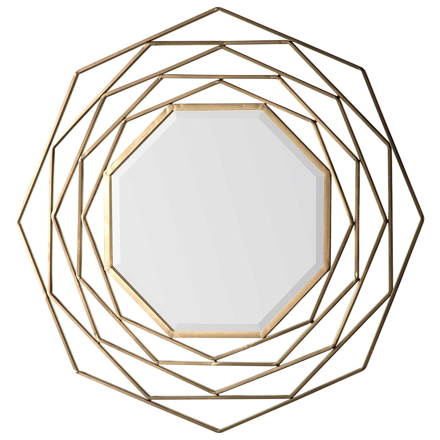 Bordered Mirror, Gold