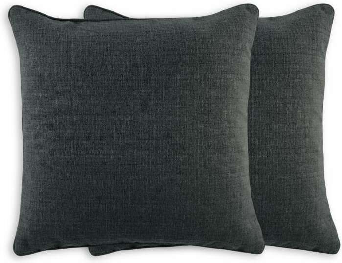 Marzia Set of 2 Cushions 44x44cm, Charcoal Grey