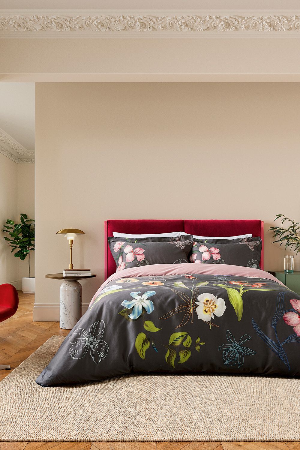 Ted Baker 'New Hampton' Cotton Duvet Cover Set in Charcoal