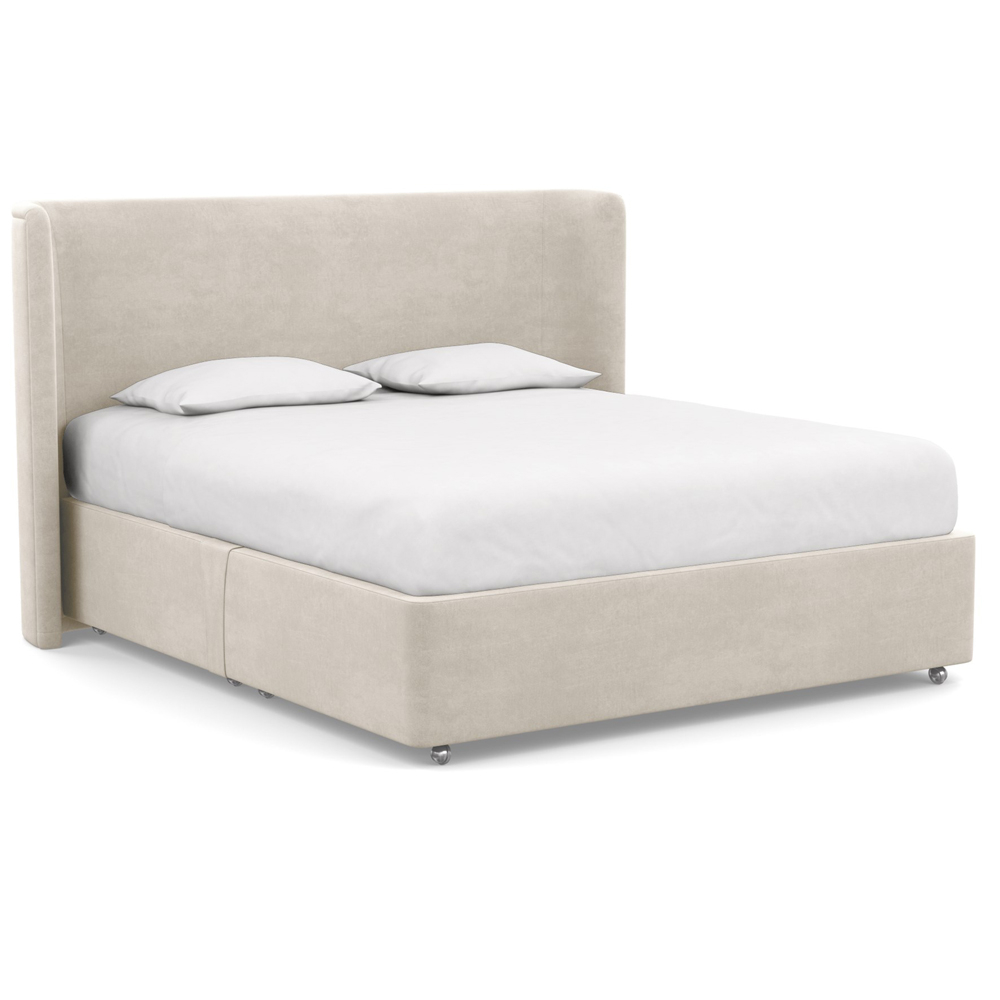 Heal's Heal's Deep Divan Super King No Drawers Linen Hessian