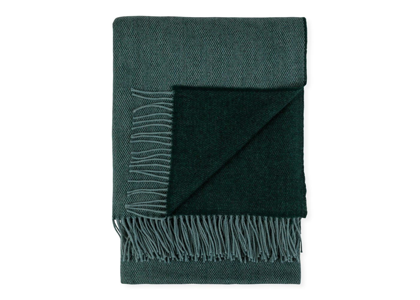 Heal's Two Tone Merino Throw Forest