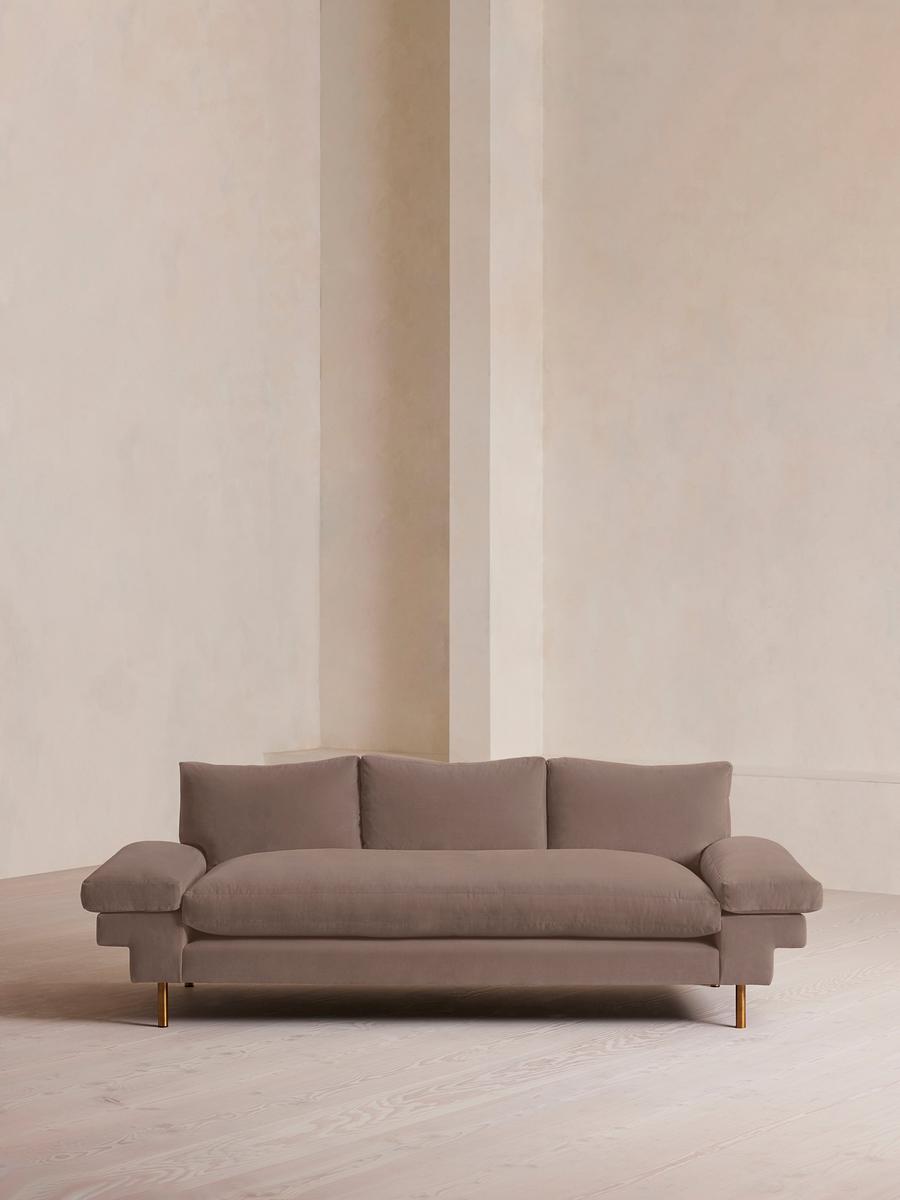 Bristol Sofa, Velvet, Taupe