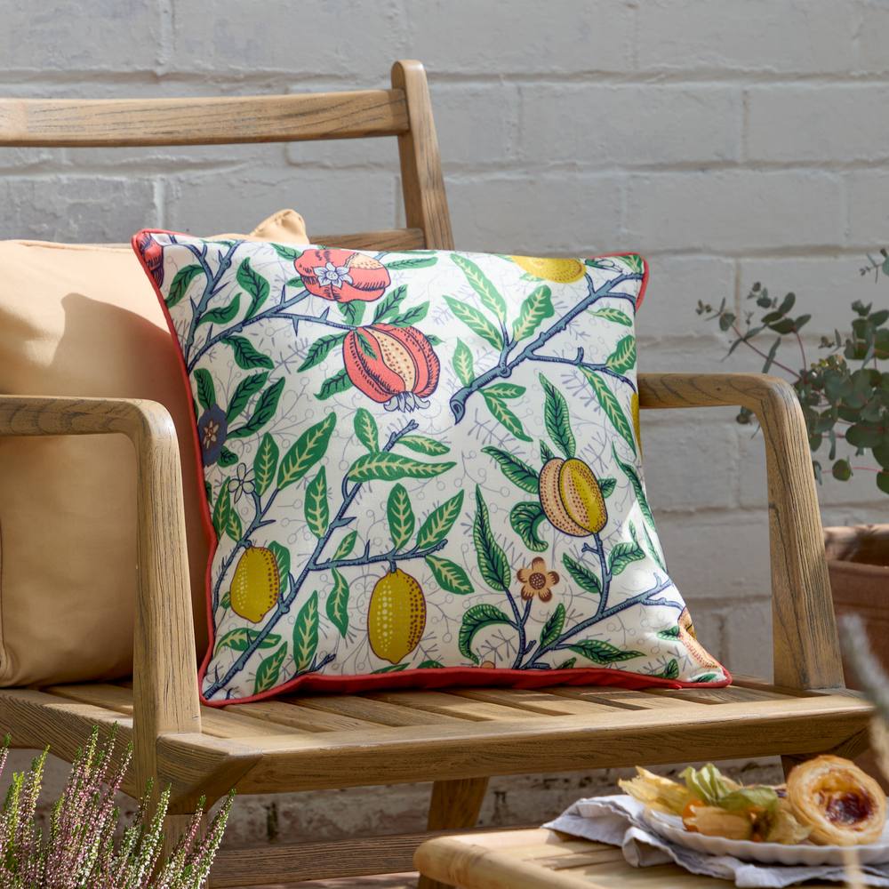 Morris & Co Fruits Outdoor Cushion in Yellow