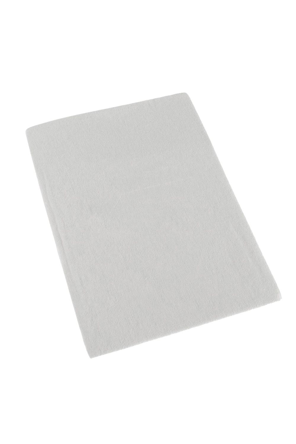 Homescapes 100% Brushed Cotton Cot Flat Sheet Single Pack, 100 x 150 cm in White