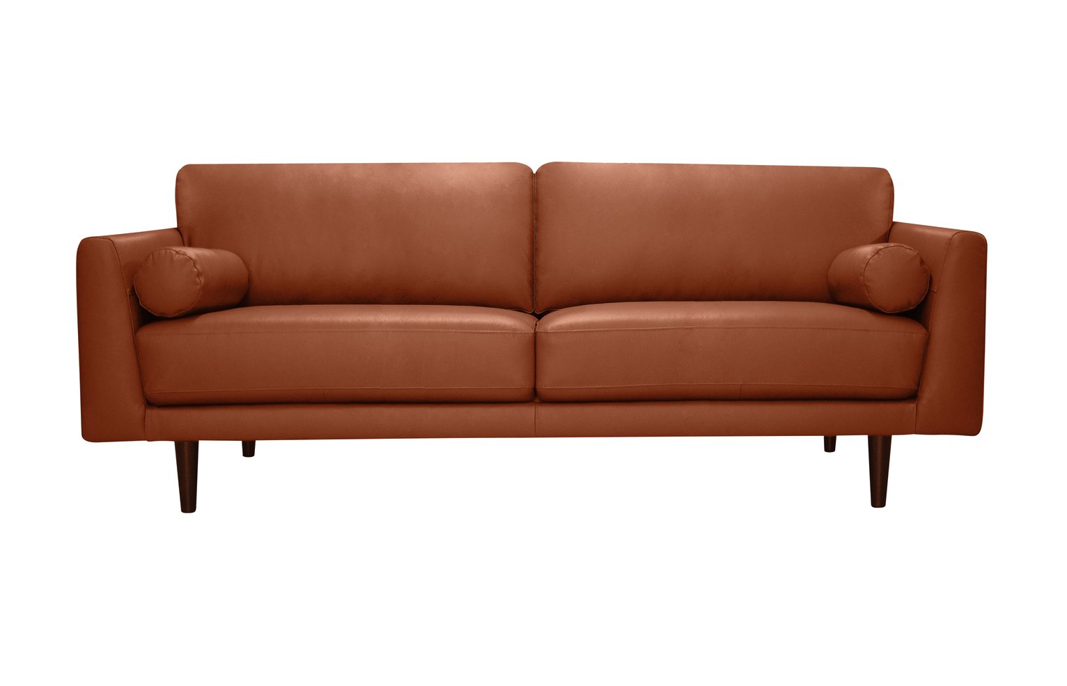 Habitat Jackson 4 Seater Leather Sofa - Tan