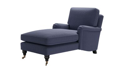 Bluebell Chaise Armchair in Uniform House Plain Weave - sofa.com