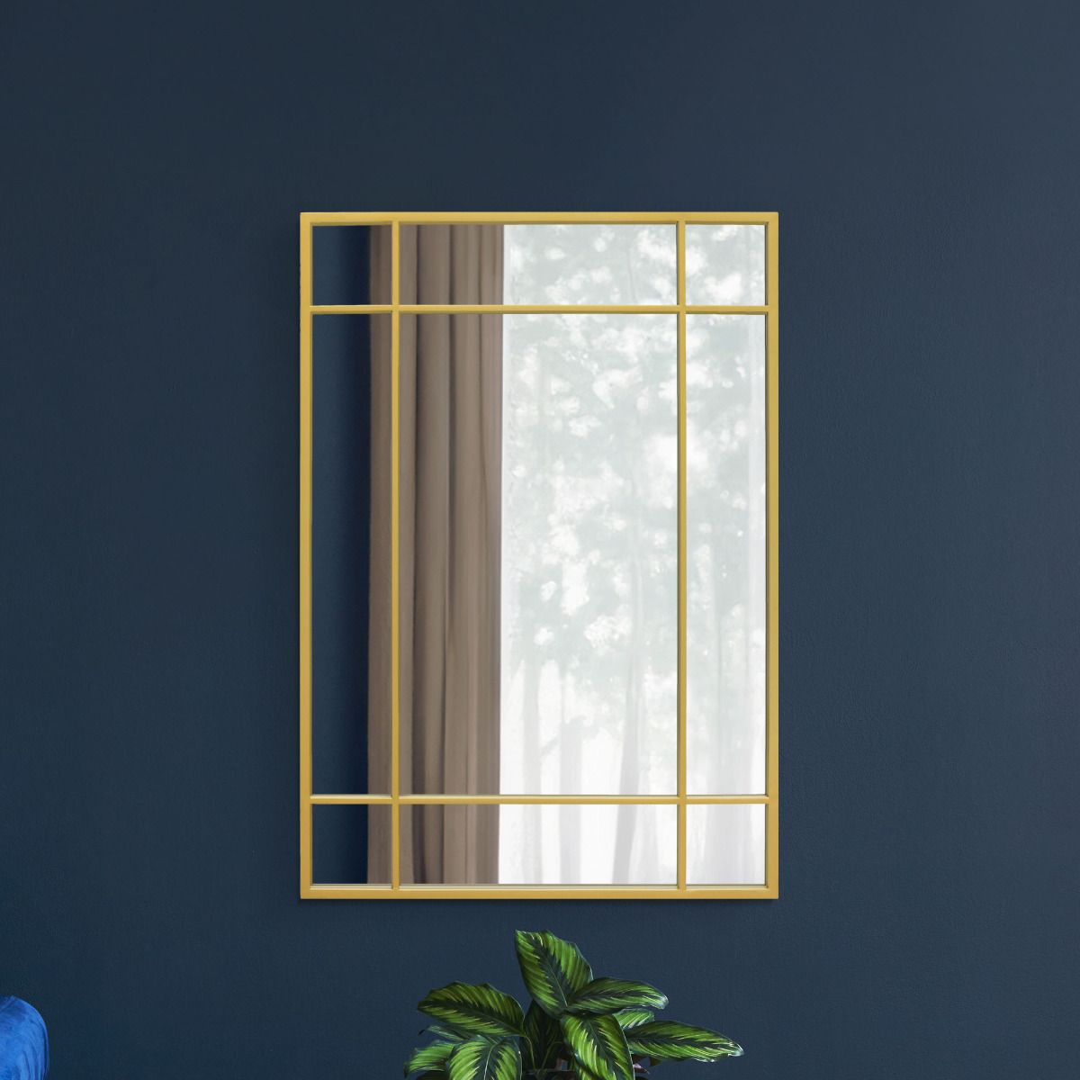 MirrorOutlet Gold Modern Contemporary Wall Mirror 39" X 27" (100CM X 70CM) 6