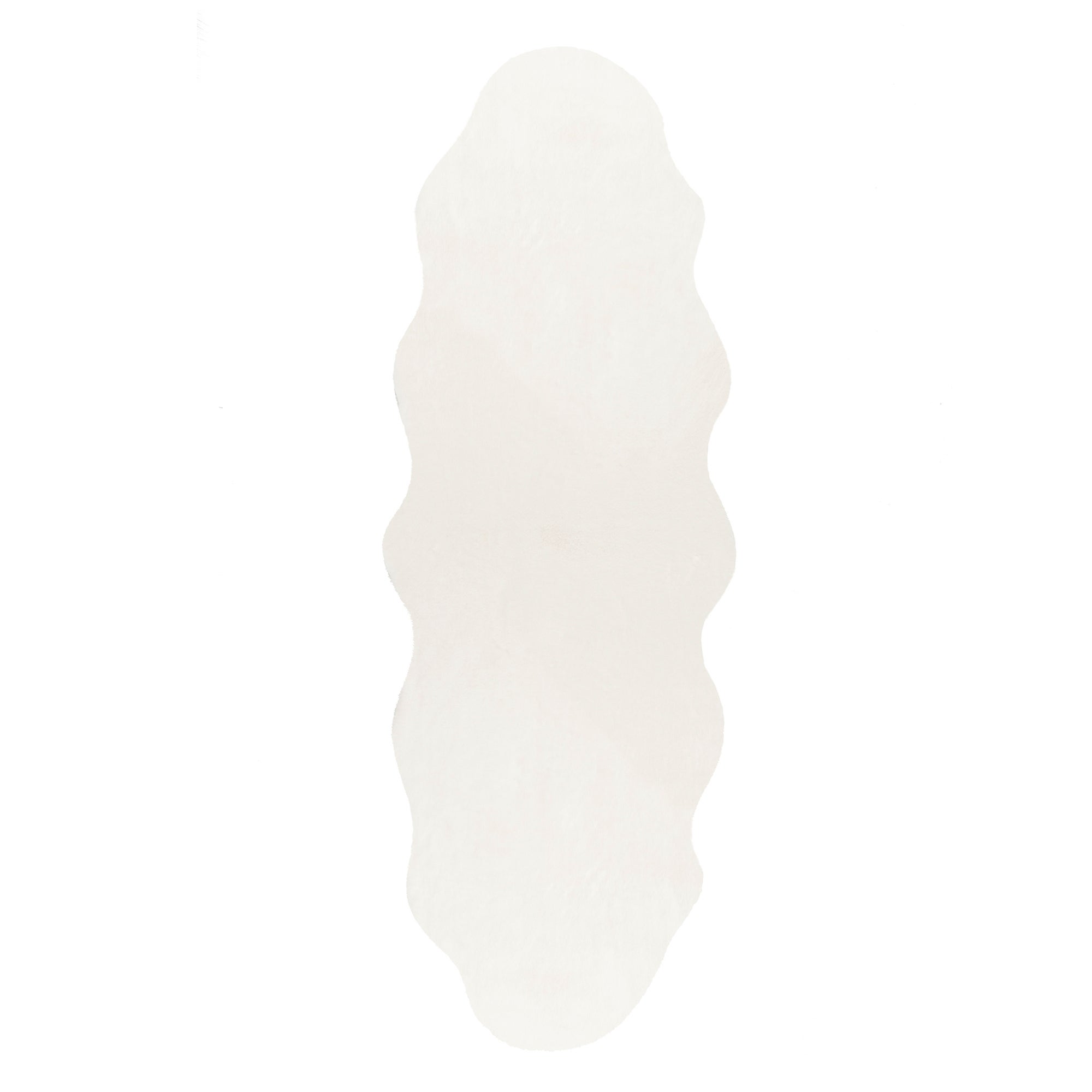 Supersoft Double Pelt Faux Fur Rug Cream