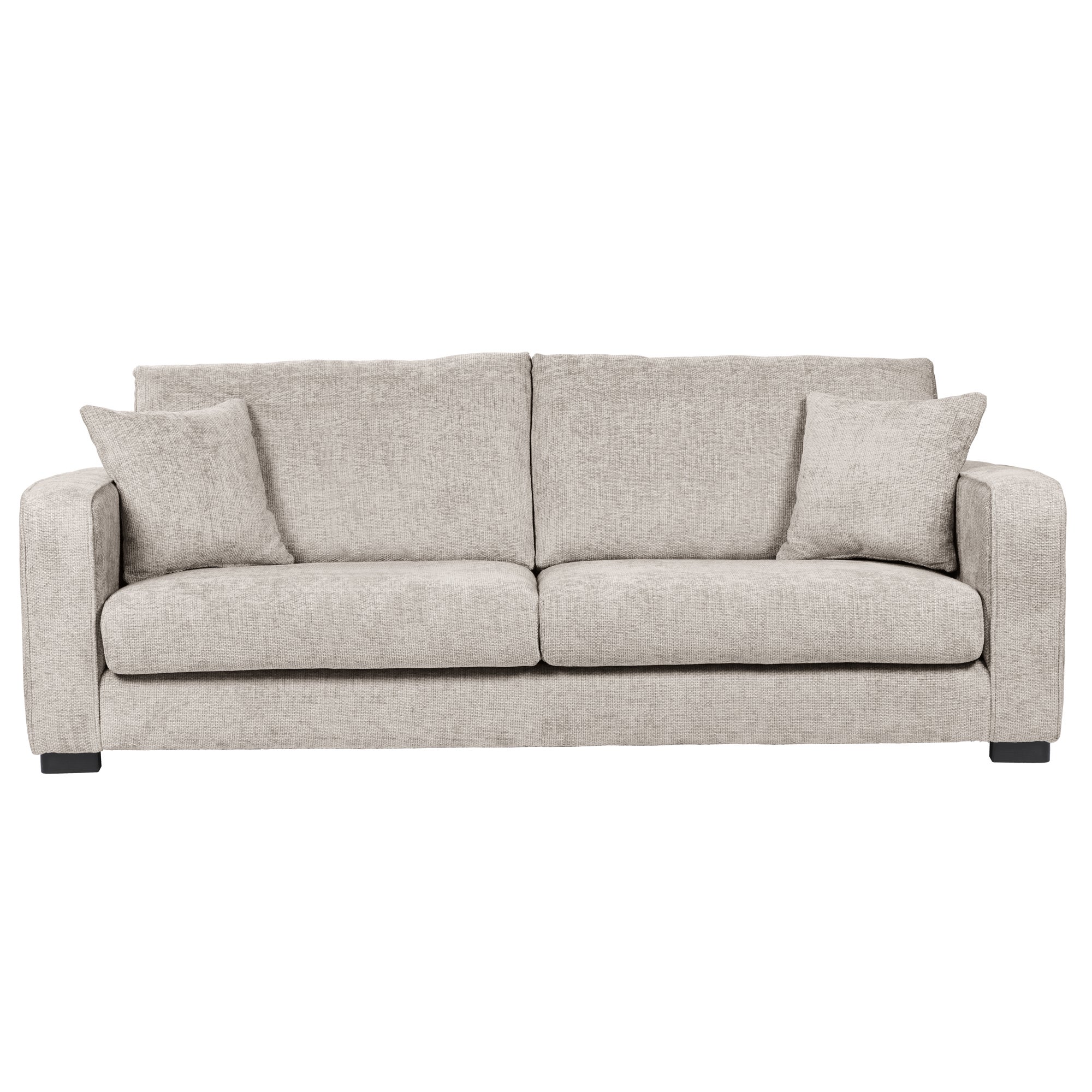 Carson Chunky Chenille 4 Seater Sofa Grey