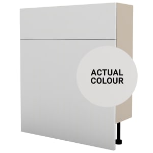 Duarti By Calypso Cascade 700mm Floor Reaching Slimline Toilet Unit - Mirror Grey