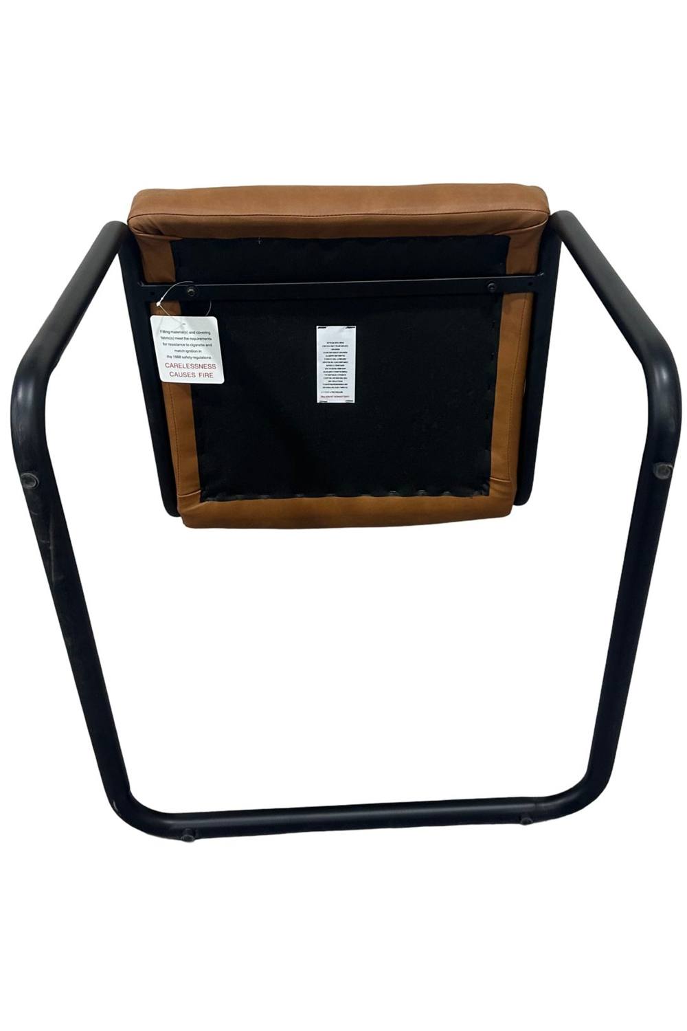 IH Design Flookburgh Brown Modern Dining Chairs Set of 2 4