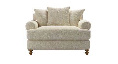Teddy Loveseat Sofabed in Alpaca Textured Boucle - sofa.com