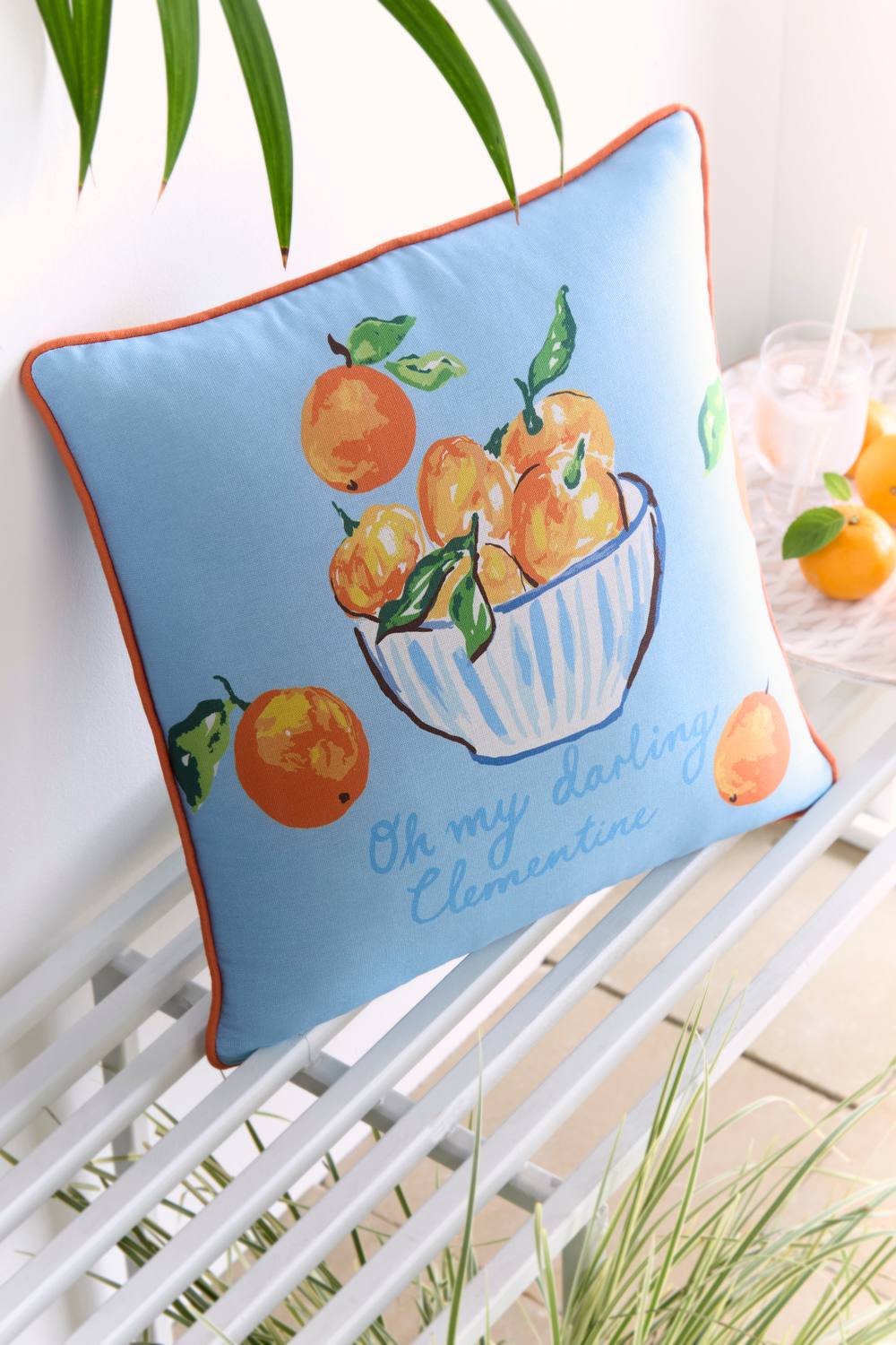 Fusion 'My Darling Clementine' Water Resistant Filled Cushion