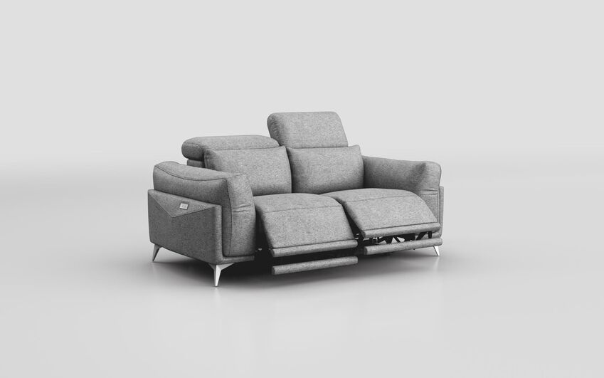 Gattolino 2 Seater Power Recliner Sofa with Manual Head Tilt