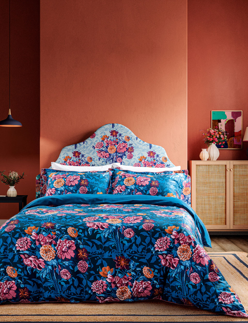 Harlequin Pure Cotton Sateen Dahlia Bunch Bedding Set Multi