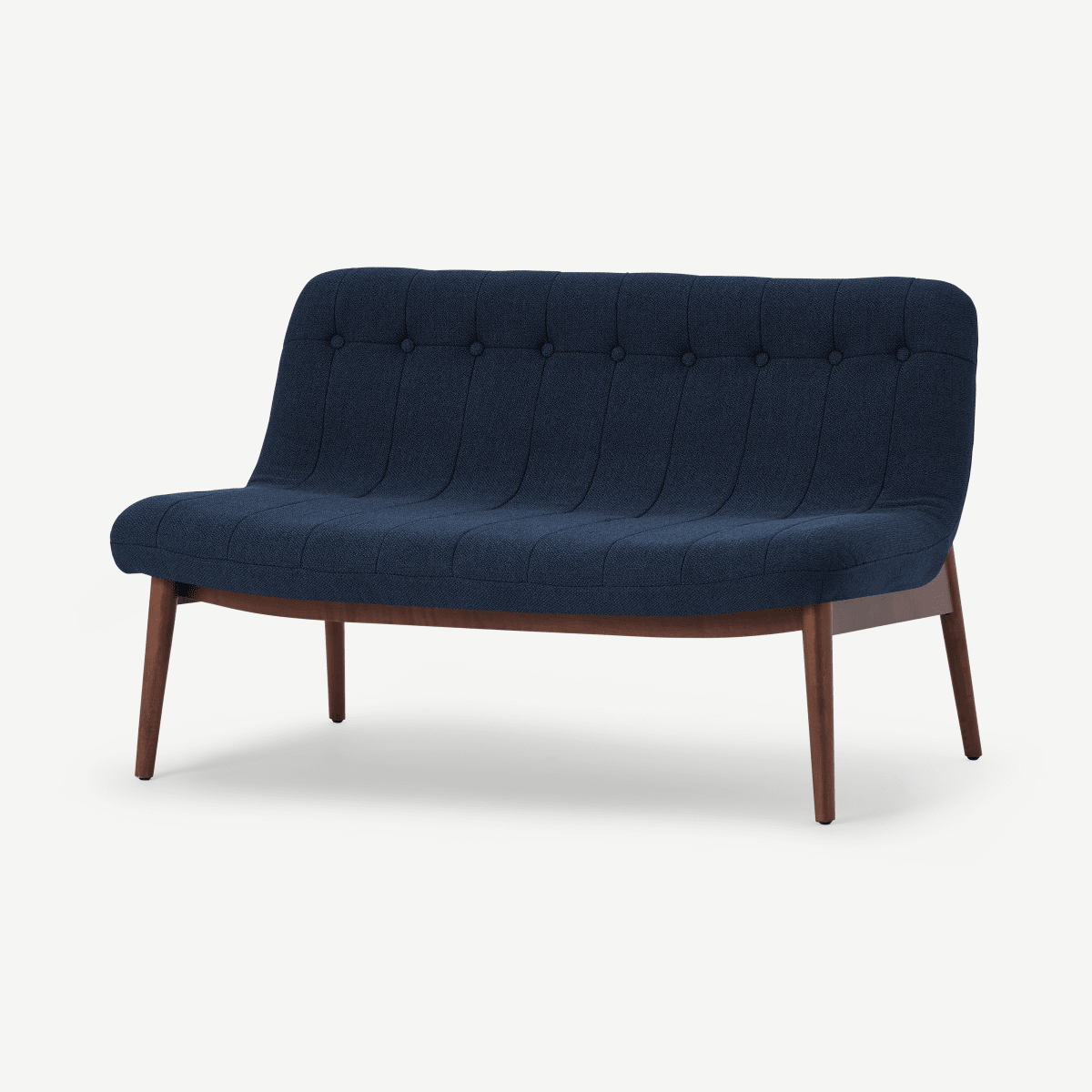 Halbert 2 Seater Sofa, Midnight Blue Weave