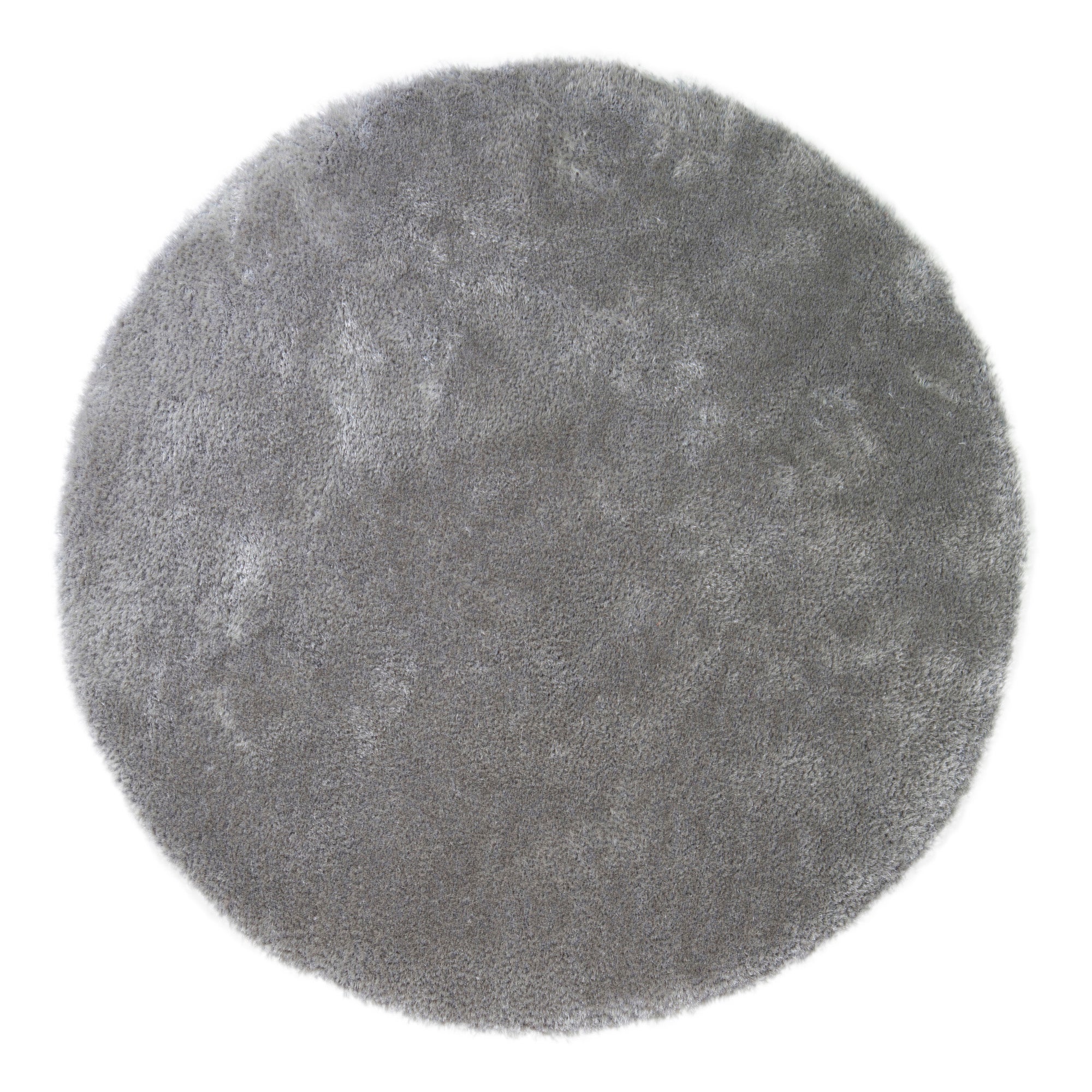 Indulgence Circle Shaggy Rug Grey