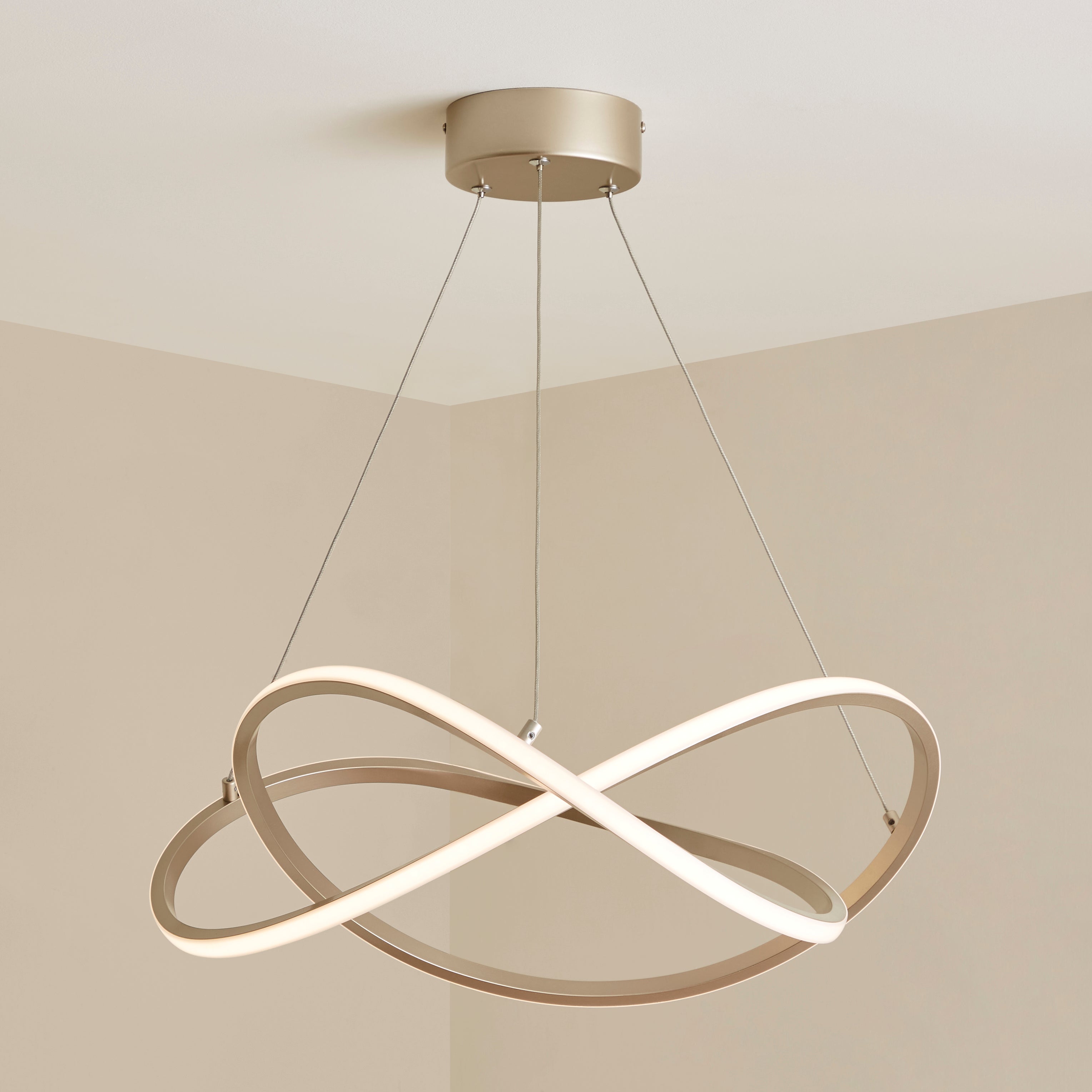 Cortez XL Integrated LED Ceiling Fitting Gold