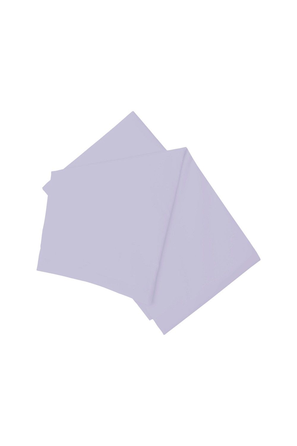 Belledorm Easy Care 200 Thread Count Cotton Polyester Percale Flat Sheet in Pale Lilac