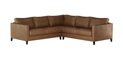 Izzy Small Corner Sofa in Tan Vintage Leather - sofa.com