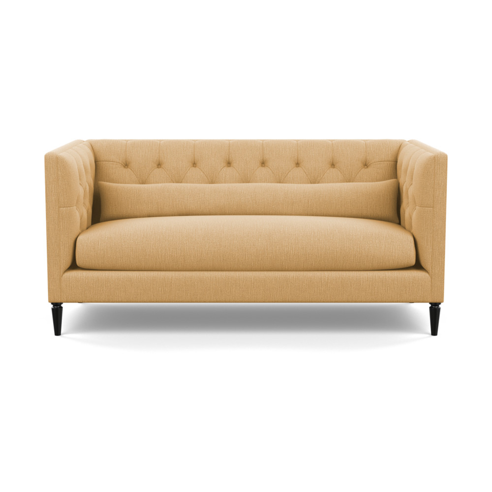 Heal's Balmoral 3 Seater Sofa Smart Linen Mix Sand Black Feet