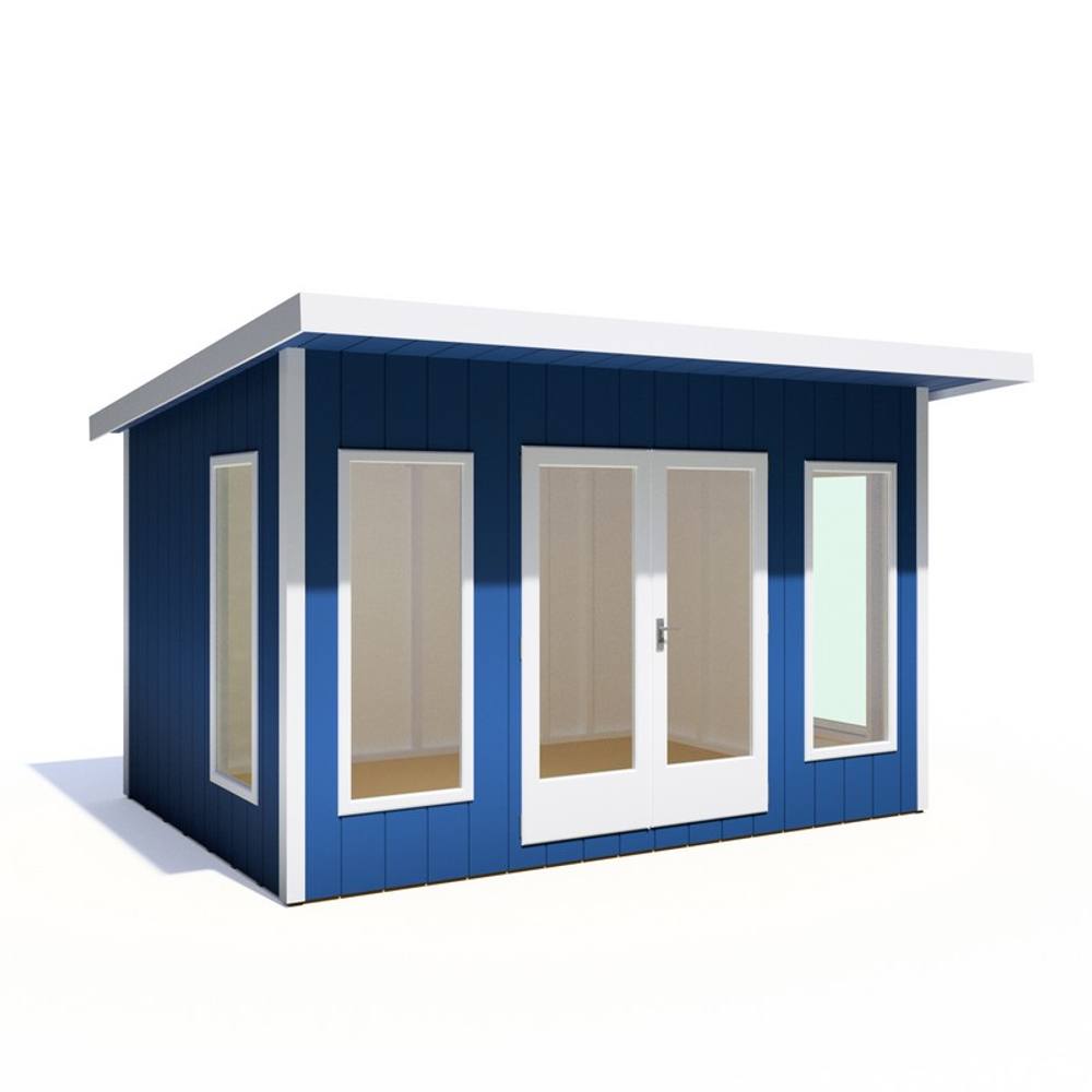 Shires Cali 12x8 Feet Pent 1 Garden Office - OSB/MDF - L334xW402xH246.1 cm in Light Brown 5