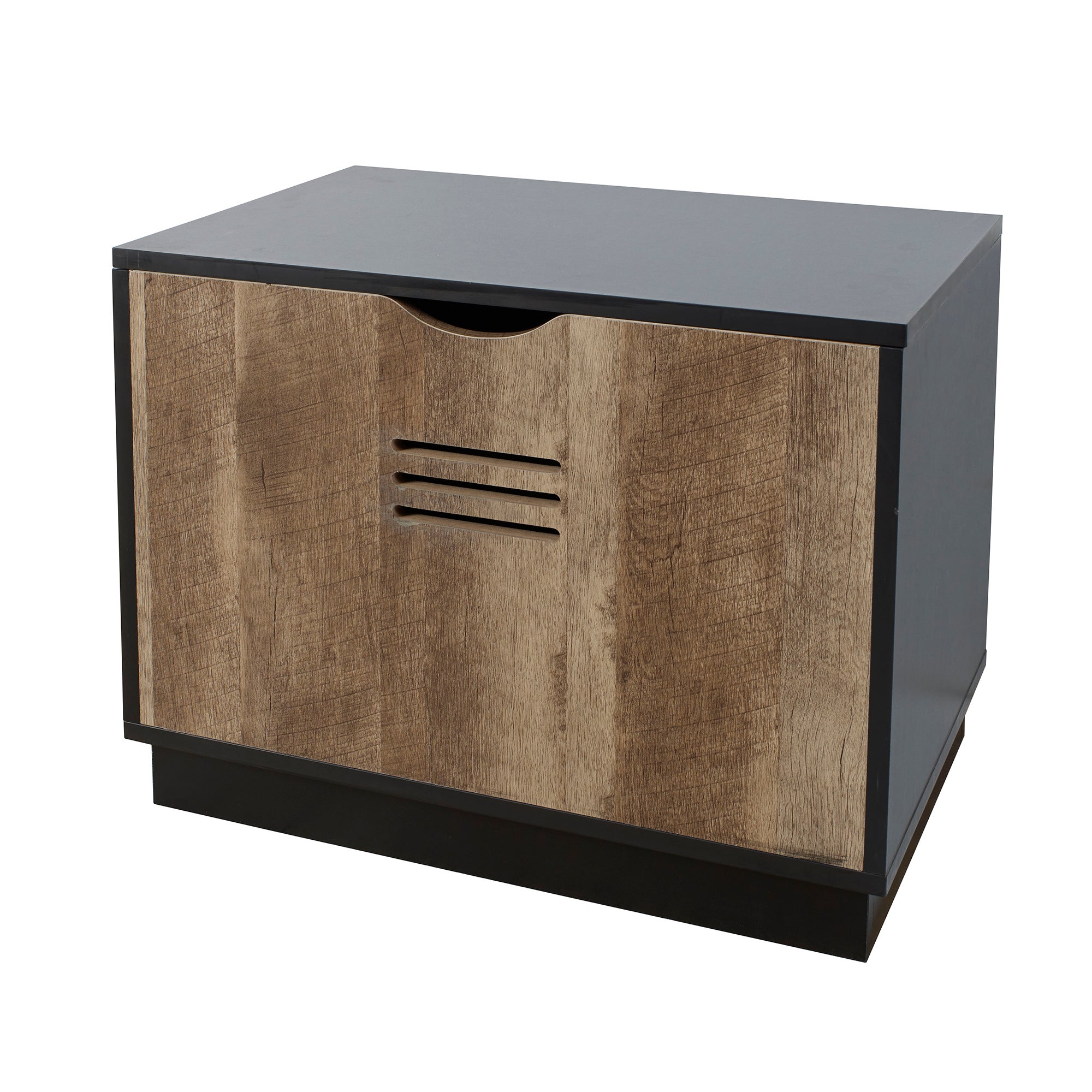 Black Wooden Blanket Box Black and Brown