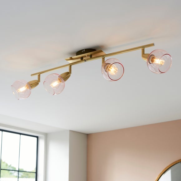 Tia 4 Light Semi Flush Spotlight Bar
