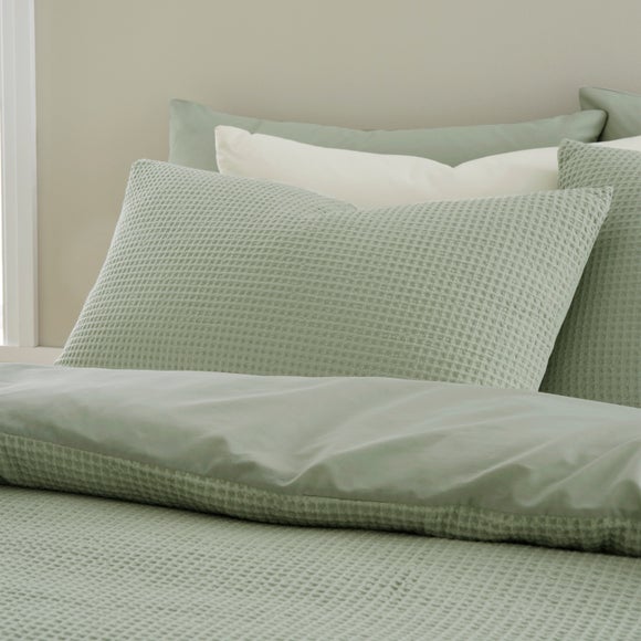 Ashton Cotton Waffle 100% Cotton Standard Pillowcase Pair