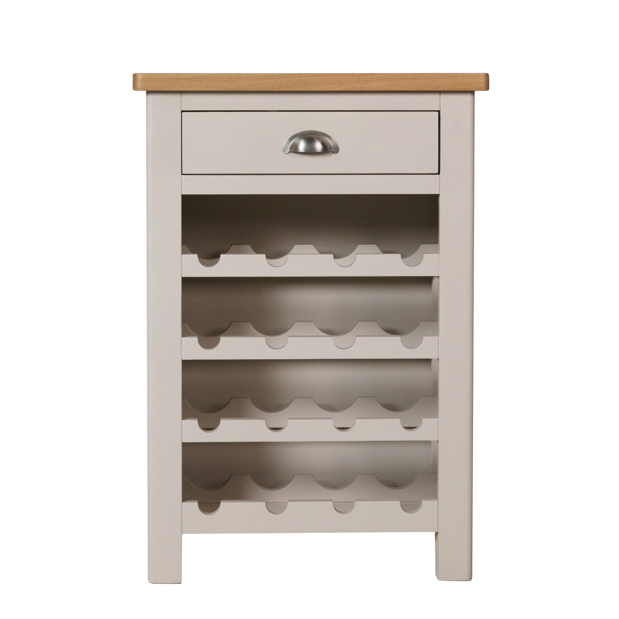 Reese Wine Cabinet Grey and Brown