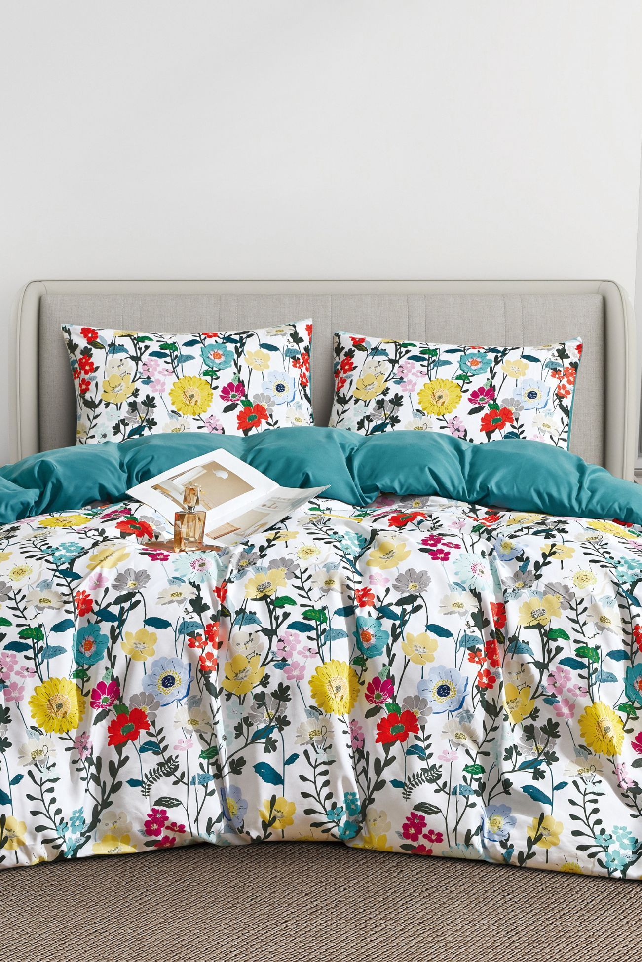 Ezysleep Aria Floral Printed Duvet Set