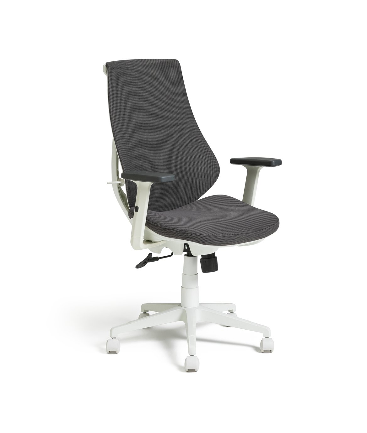 Argos Home Vita Fabric Office Chair - Grey and White