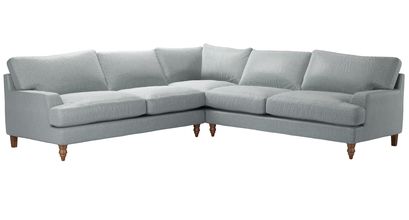 Isla Large Corner Sofa in Cirrus Smart Slubby Cotton - sofa.com