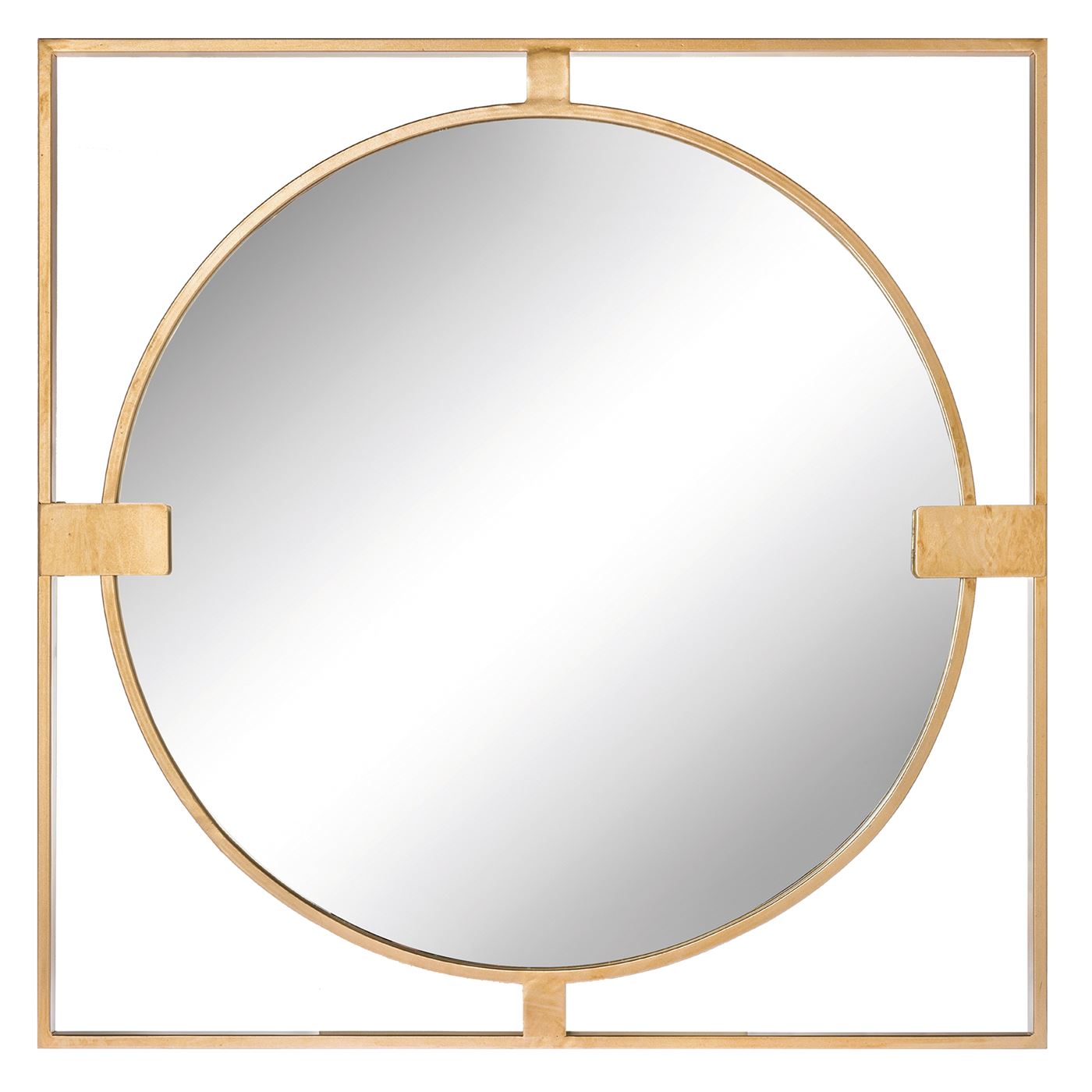 Gold Square Mirror