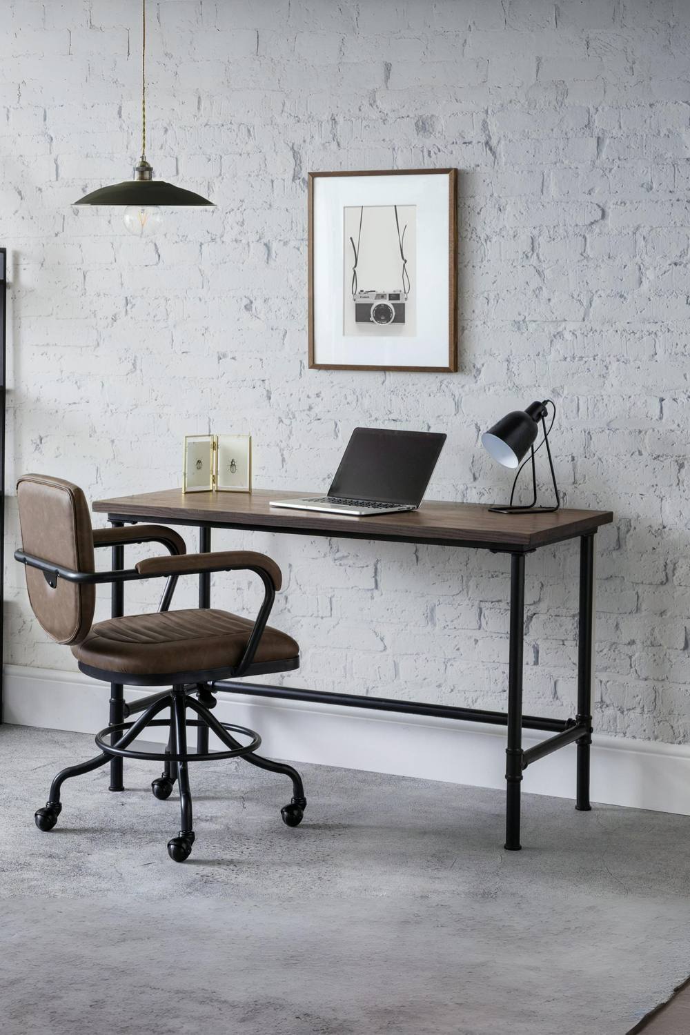 Julian Bowen Carnegie Desk in Brown