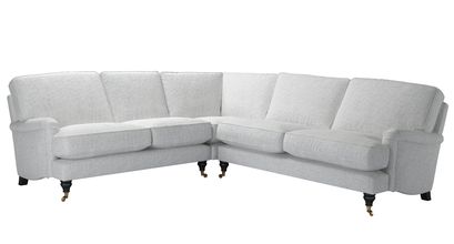 Bluebell Asym. Crn: LHF 2 Seat w RHF 2.5 Seat in Koala Chelsea Linen - sofa.com
