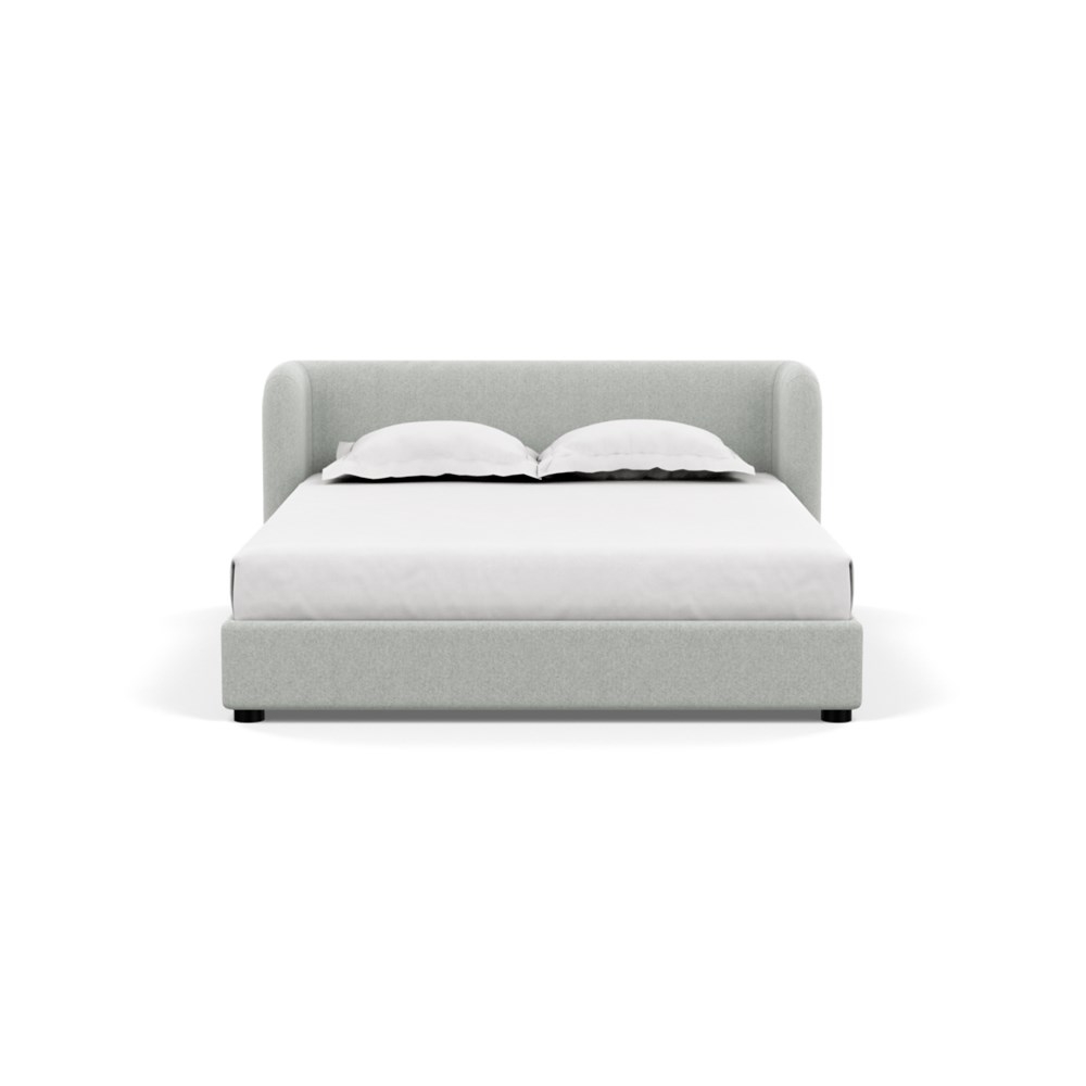 Heal's Group Bed King Melton Wool Limestone