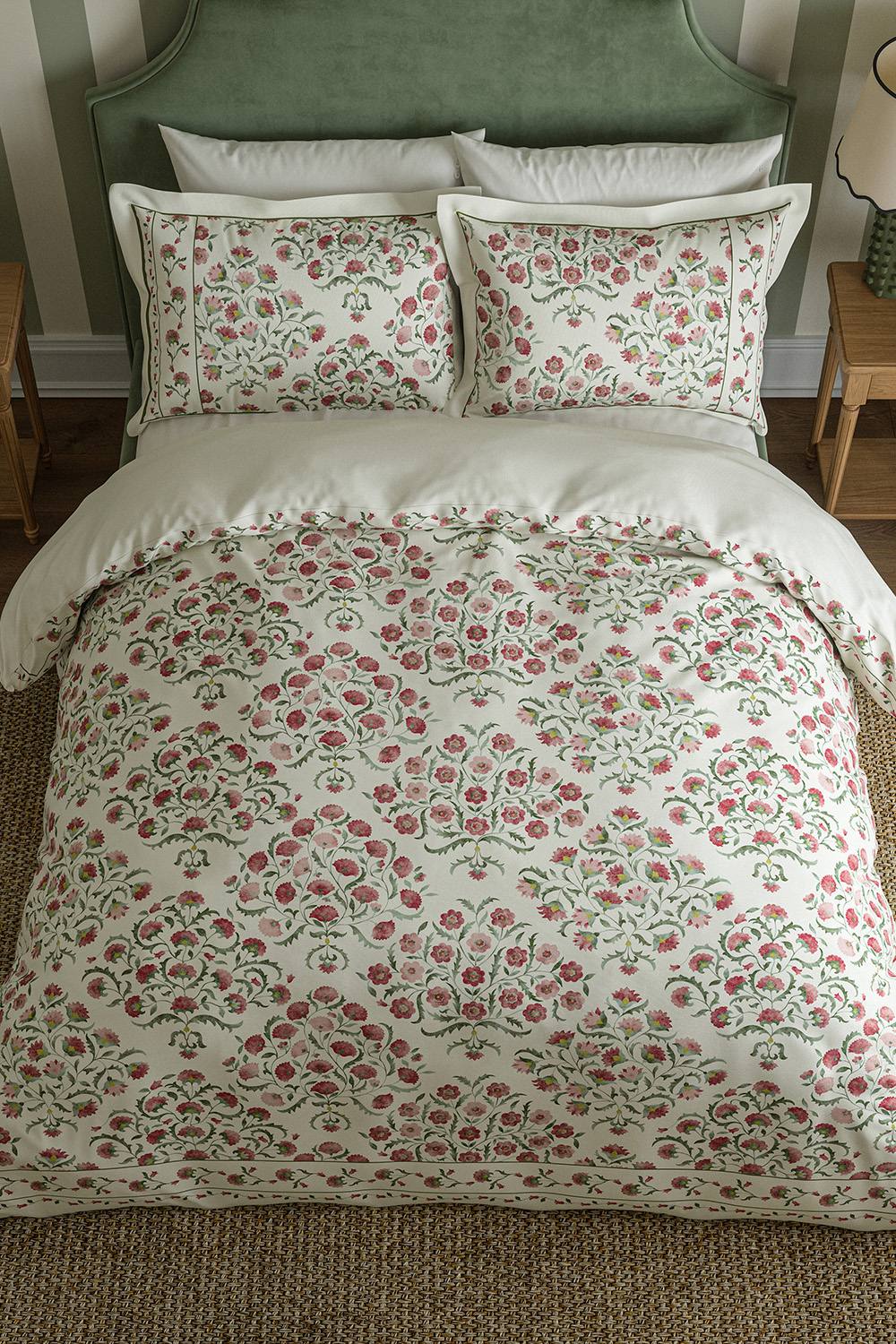Sanderson 'Ottoman' Cotton Duvet Cover Set in Cream 4