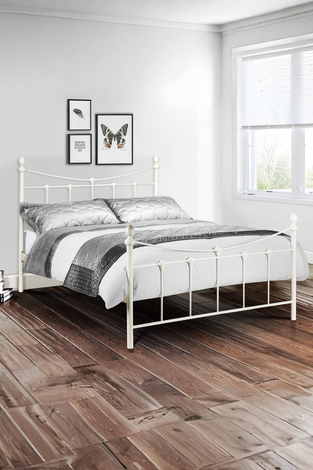 Julian Bowen Rebecca Metal Bed in White