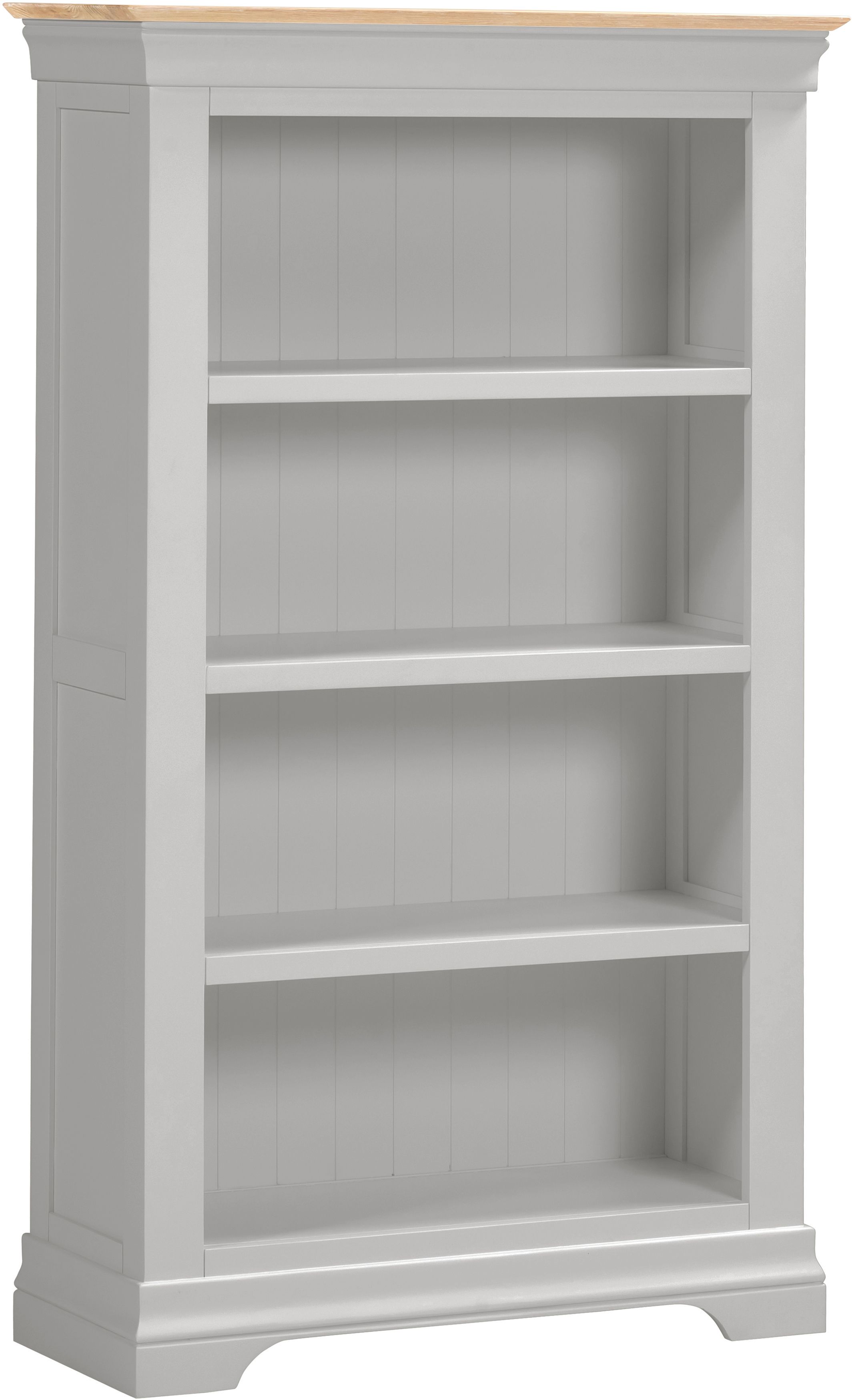 Seconique Bordeaux Bookcase (Fully Assembled) in Light Grey 2