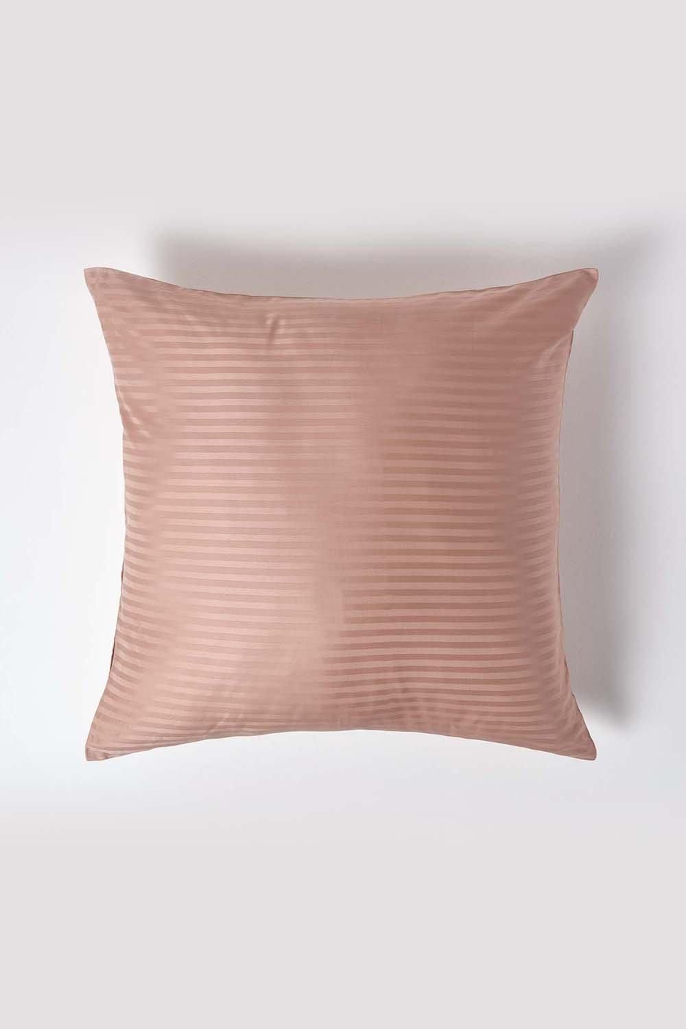 Homescapes Continental Egyptian Cotton Pillowcase 330 TC, 80 x 80 cm in Taupe