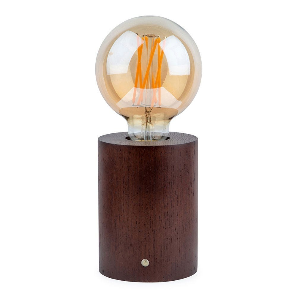 Heal's Bristol Touch Lamp Walnut 2