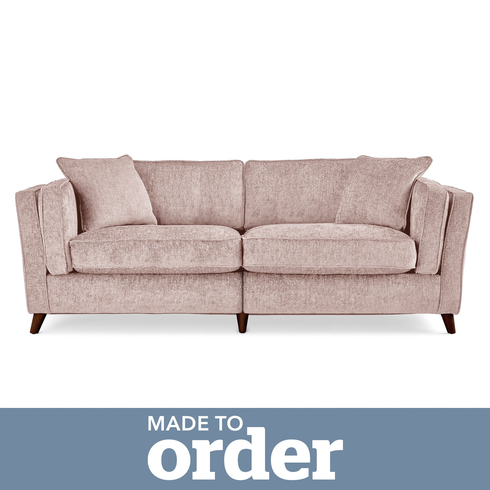 Arabella 4 Seater Sofa Luxury Chenille Pink