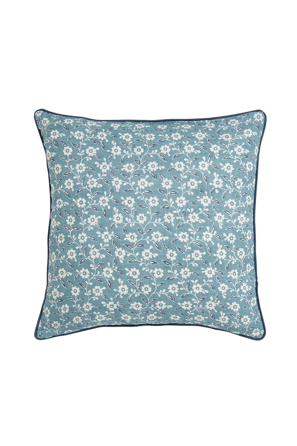Helena Springfield 'Folk Ditsy' Cotton Cushion in Teal