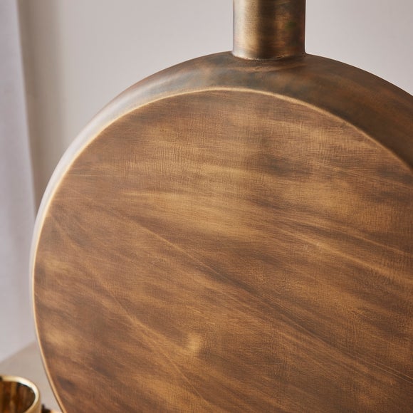 Metal Flat Bottle Vase 2